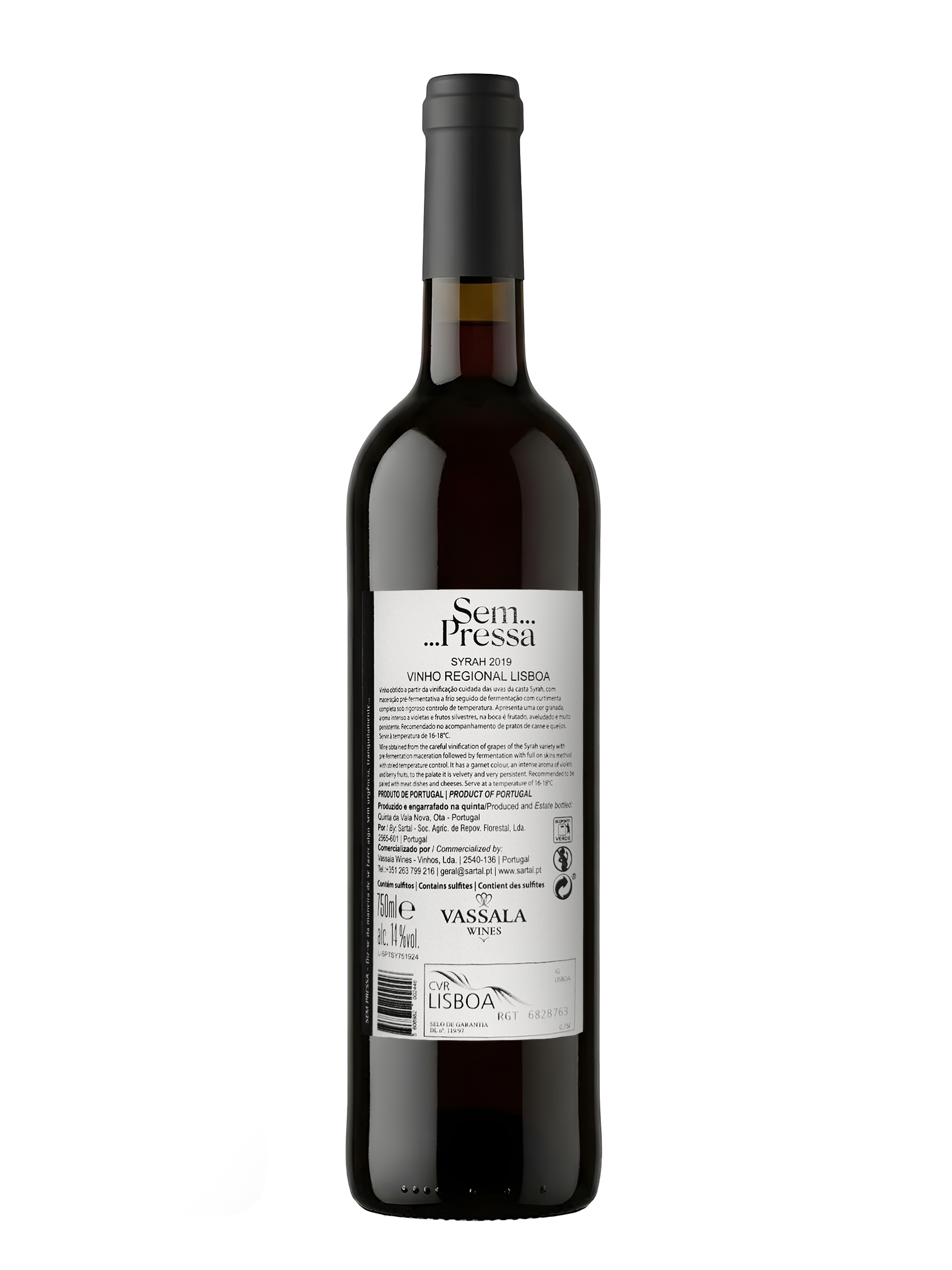 Sem Pressa Syrah 2019